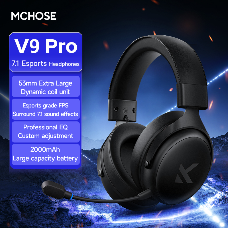 Esports Gaming Headphones - MCHOSE V9 Pro Headset with Microphone