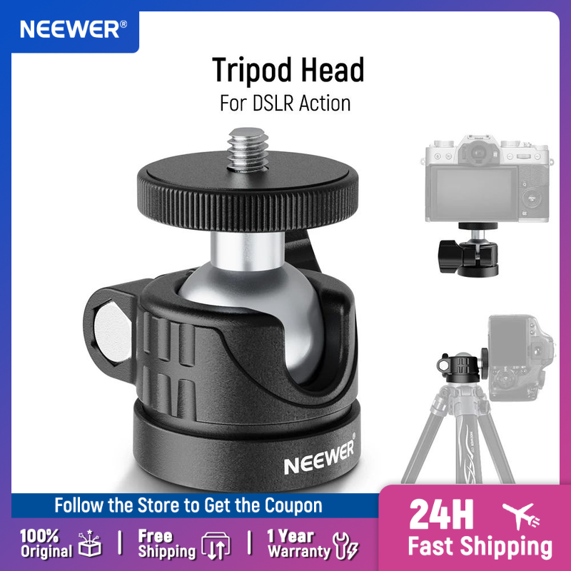 NEEWER Mini Ball Head, Portabl - Webcam Ring Light ulasan dan harga