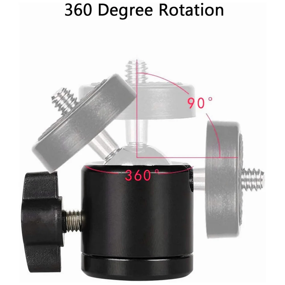 Mini Ball Head 1/4 Screw 360 S - Webcam Ring Light ulasan dan harga