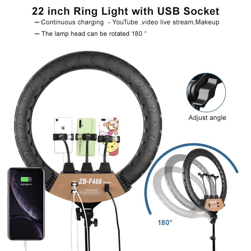 22inch Ring lamp Dimmable Ring - Webcam Ring Light ulasan dan harga
