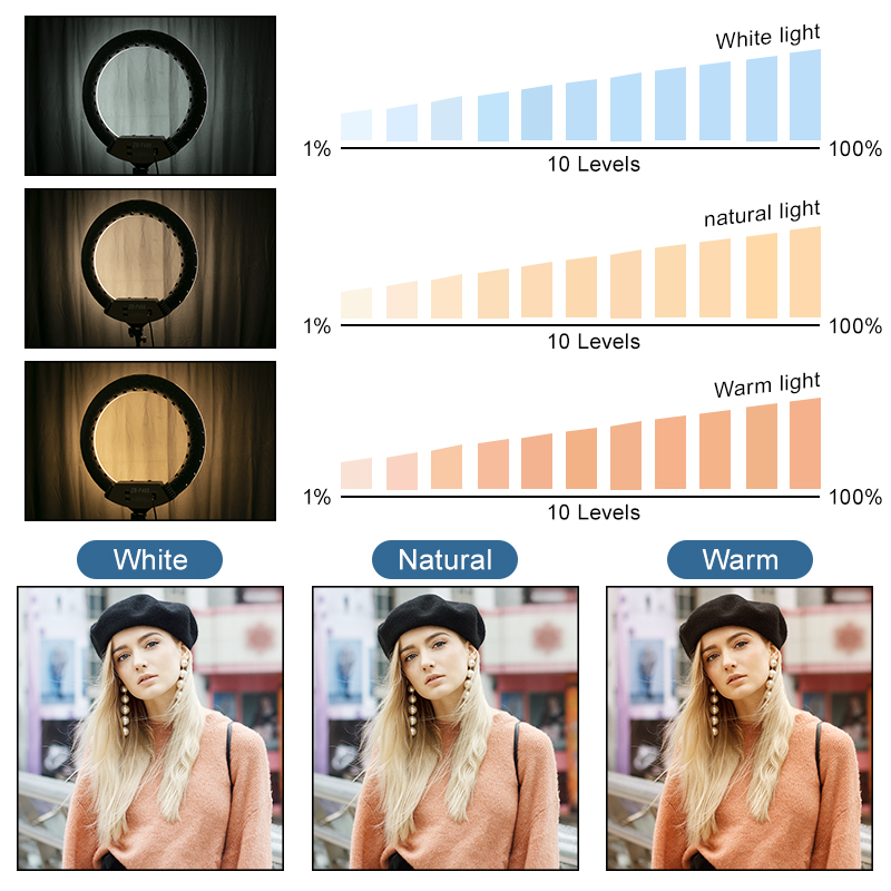 22inch Ring lamp Dimmable Ring - Webcam Ring Light ulasan dan harga