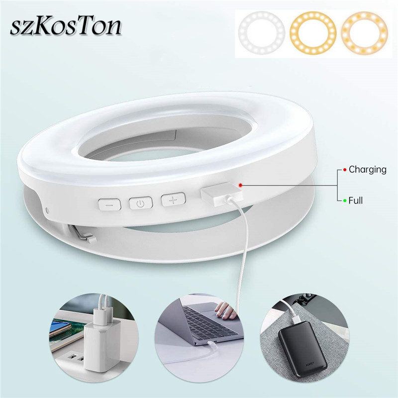 Portable LED Clip Ring Light 4 - Webcam Ring Light ulasan dan harga