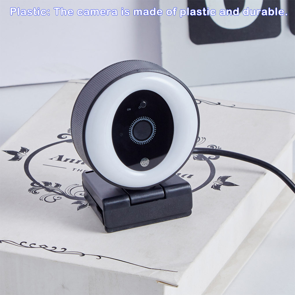 2K High-definition Live Stream - Webcam Ring Light ulasan dan harga