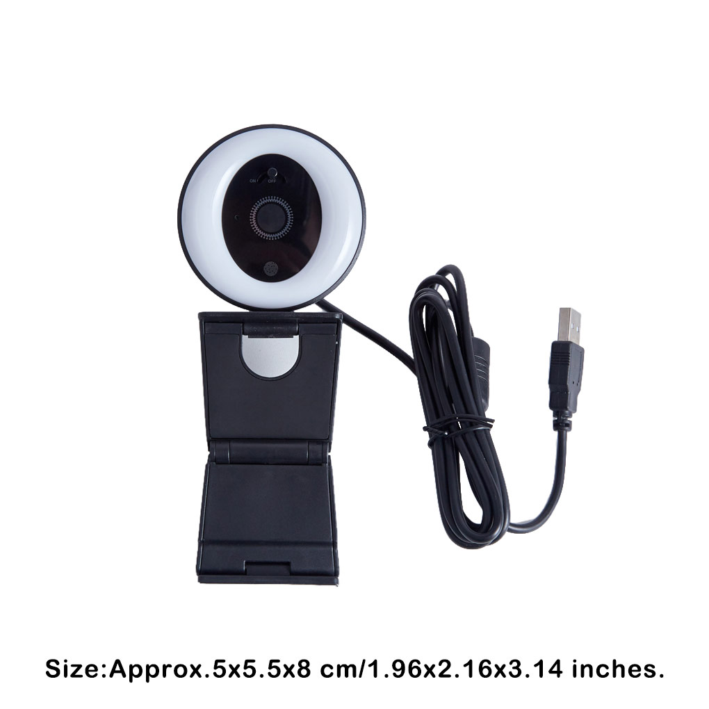 2K High-definition Live Stream - Webcam Ring Light ulasan dan harga