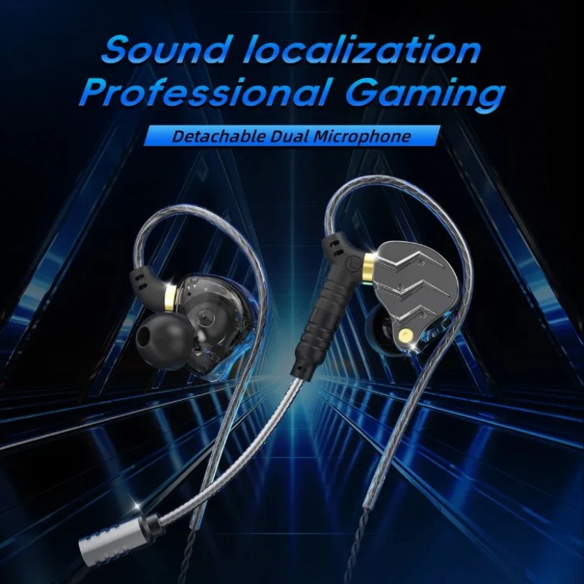 Earbuds with Mic Wired Gaming  - Esports Gaming Earbuds ulasan dan harga