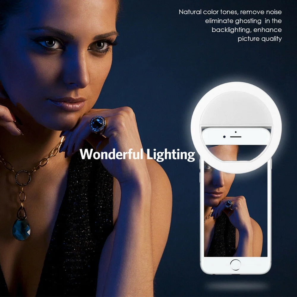 1pc USB Charge Cable LED Selfi - Webcam Ring Light ulasan dan harga