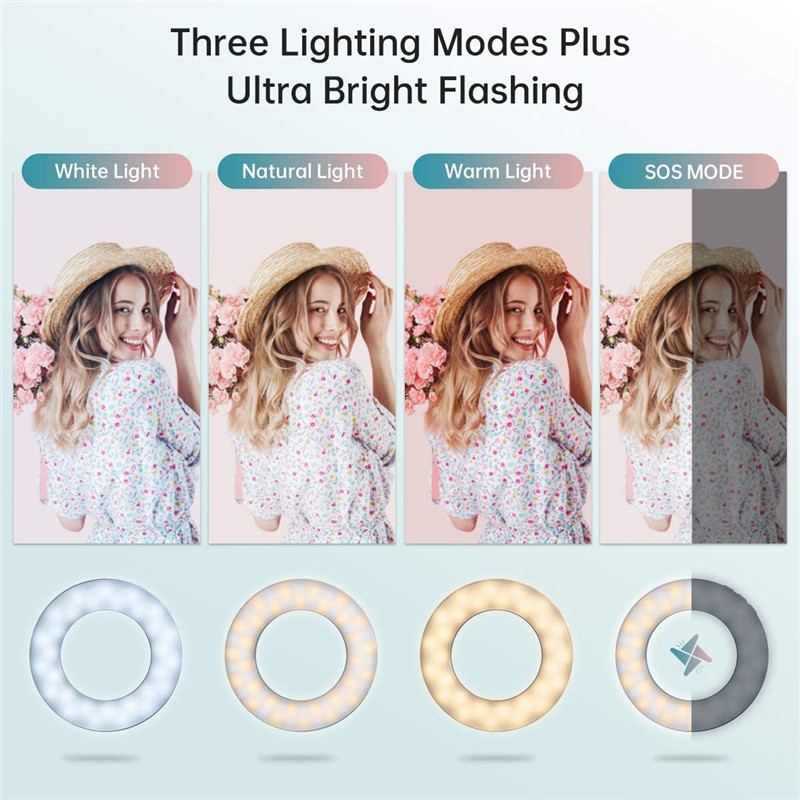 Upgrade 3200K-6500K LED Clip R - Webcam Ring Light ulasan dan harga