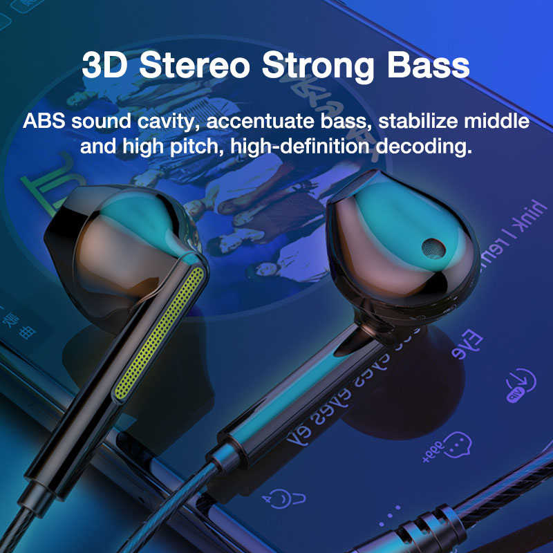 VAORLO 3.5mm/Type-C Wired Head - Esports Gaming Earbuds ulasan dan harga