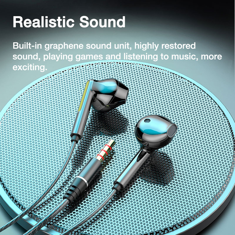 VAORLO 3.5mm/Type-C Wired Head - Esports Gaming Earbuds ulasan dan harga