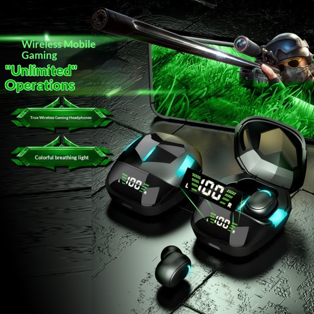 Bluetooth Headset Battery Leve - Esports Gaming Bar ulasan dan harga