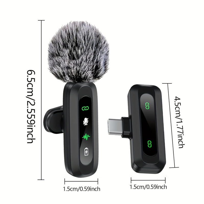 Type‑C Wireless Lavalier Recor - Streaming Mic Condenser ulasan dan harga