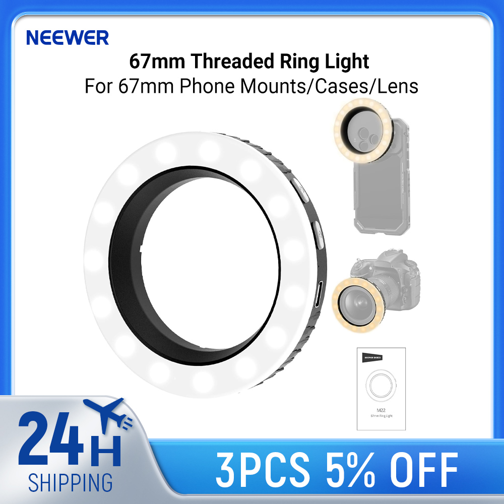 NEEWER Basics 67mm Threaded Ri - Webcam Ring Light ulasan dan harga