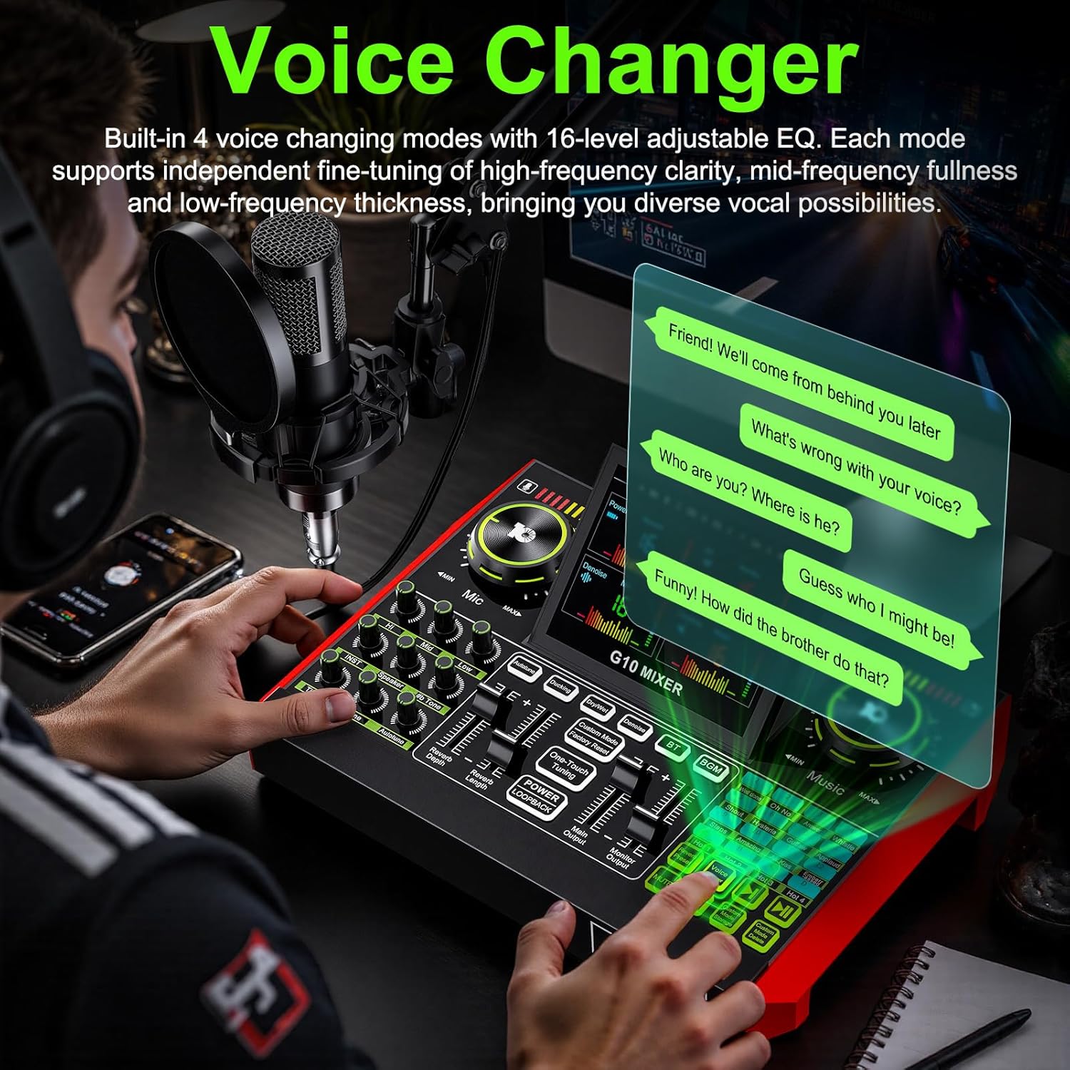 Tenlamp G10 Live Streaming Aud - Streaming Mic Condenser ulasan dan harga