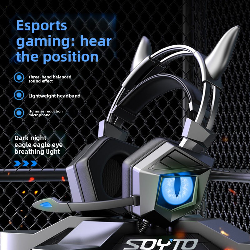 Custom Over-Ear Wired Headphon - Esports Gaming Bar ulasan dan harga