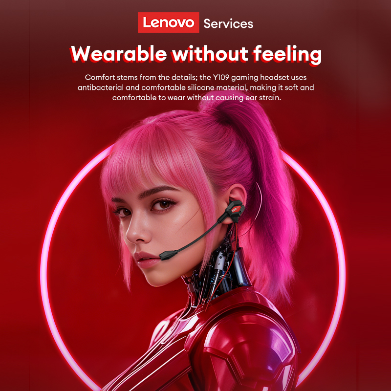 Lenovo Y109 Wired Gaming Heads - Esports Gaming Headphones ulasan dan harga