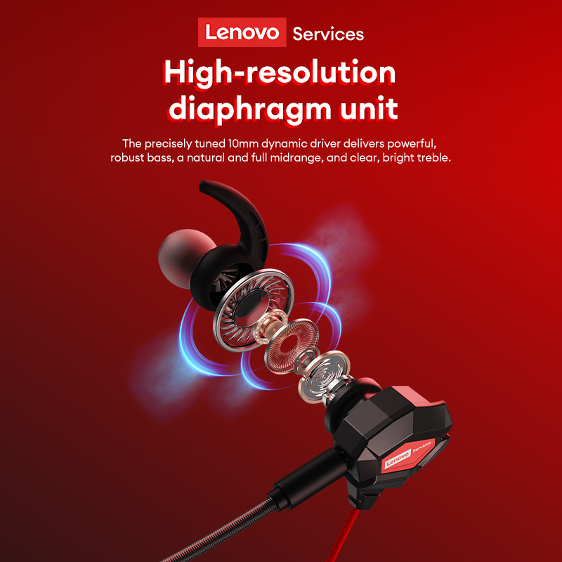 Lenovo Y109 Wired Gaming Heads - Esports Gaming Headphones ulasan dan harga