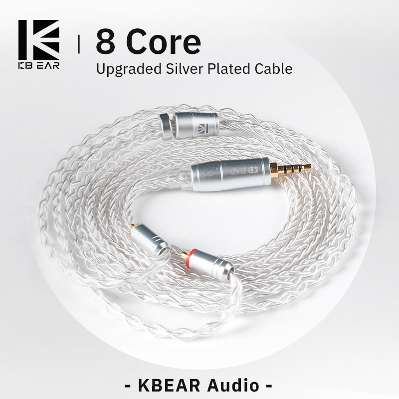 KBEAR 8 Core Upgraded Silver W - Esports Gaming Earbuds ulasan dan harga
