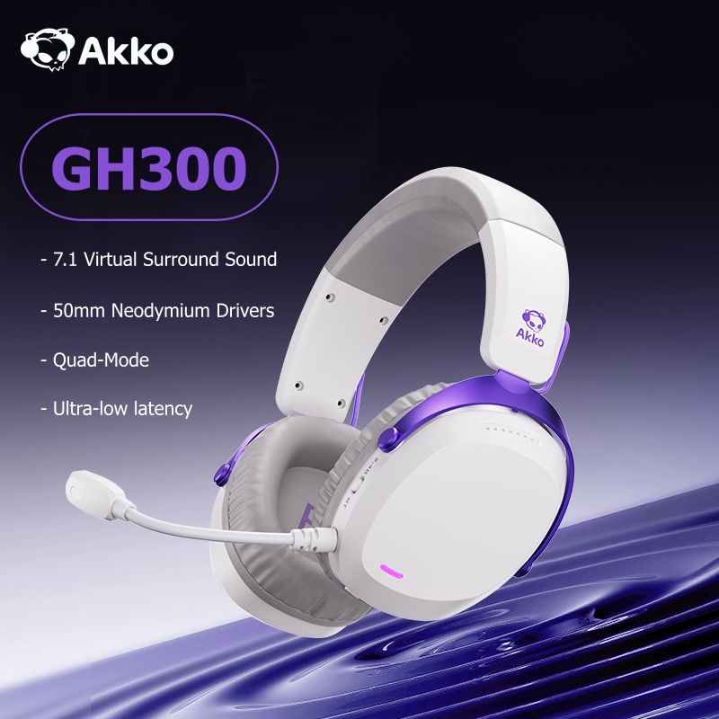 Akko GH300 Headset 7.1 Virtual - Esports Gaming Bar ulasan dan harga
