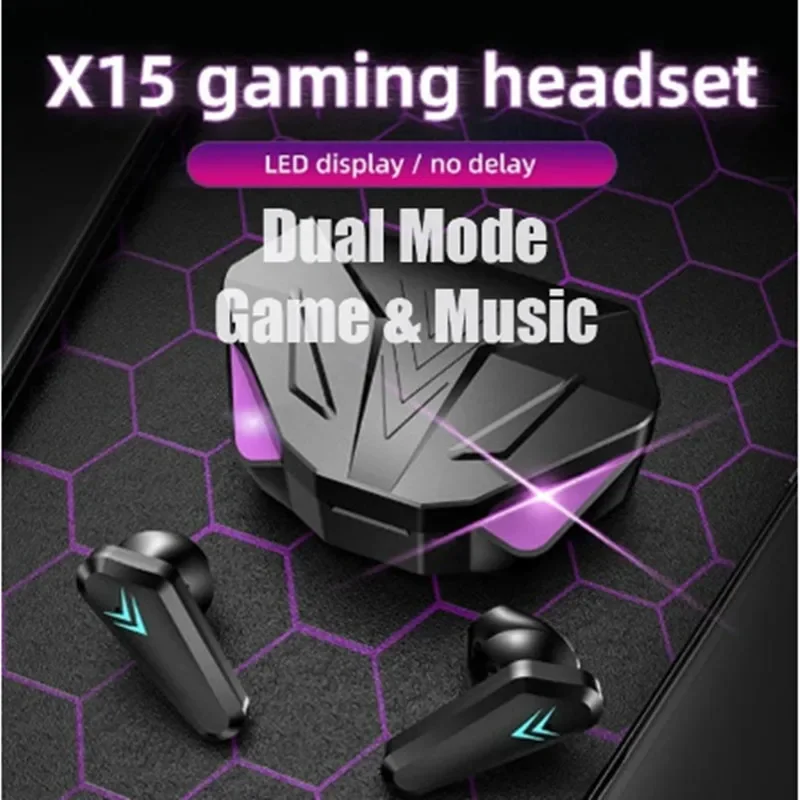 NEW X15 TWS Earphones Bluetoot - Esports Gaming Headphones ulasan dan harga